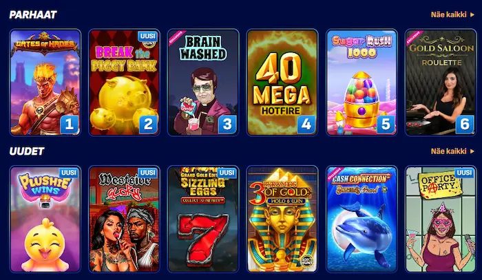 Wonako Casino pelit