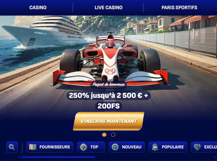 Wonako Casino bonus